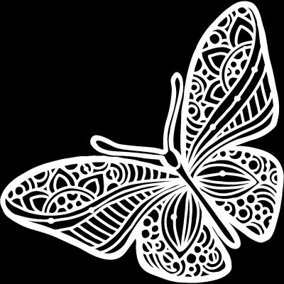 The Crafter's Workshop Stencil - Joyous Butterfly